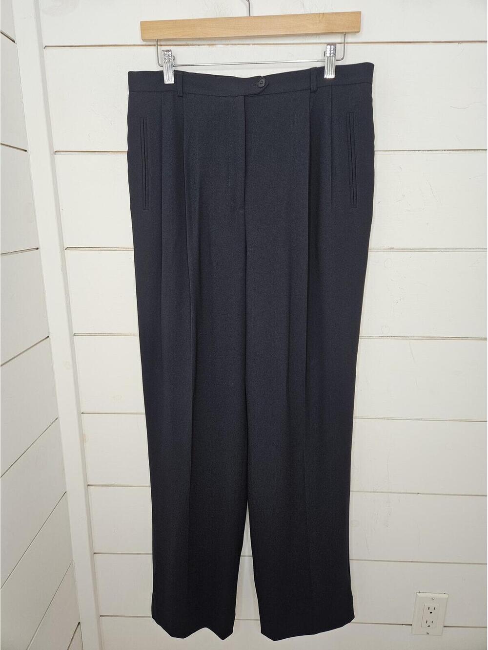 Nygard Collection size 12 black pleated dress pants